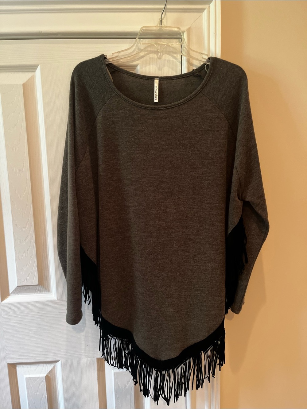 mittoshop Green Crewneck Knit Top